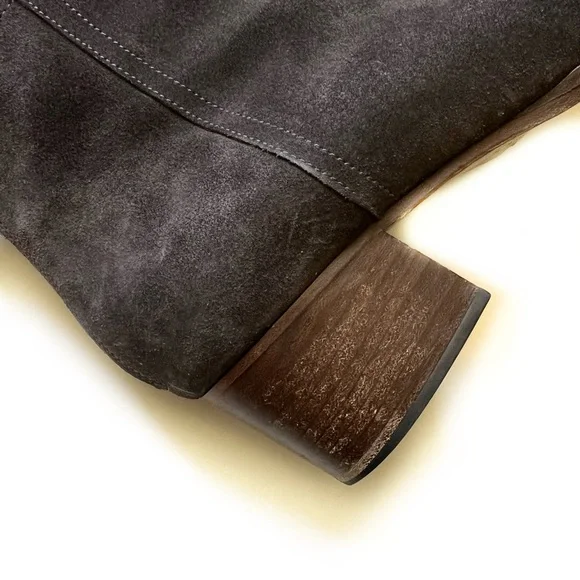 rag & bone WESLEY Suede Leather Gray Brown Ankle Boots Booties Stacked H… - Picture 14 of 14